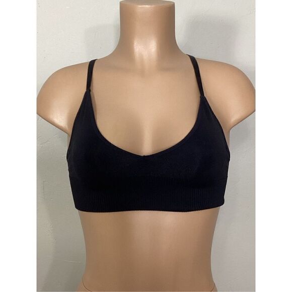 New. Spiritual Gangster V-neck black bralette.  XS/S. Retails $68 - Picture 2 of 7